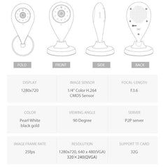 1080P HD Wireless Mini Security WiFi Camera